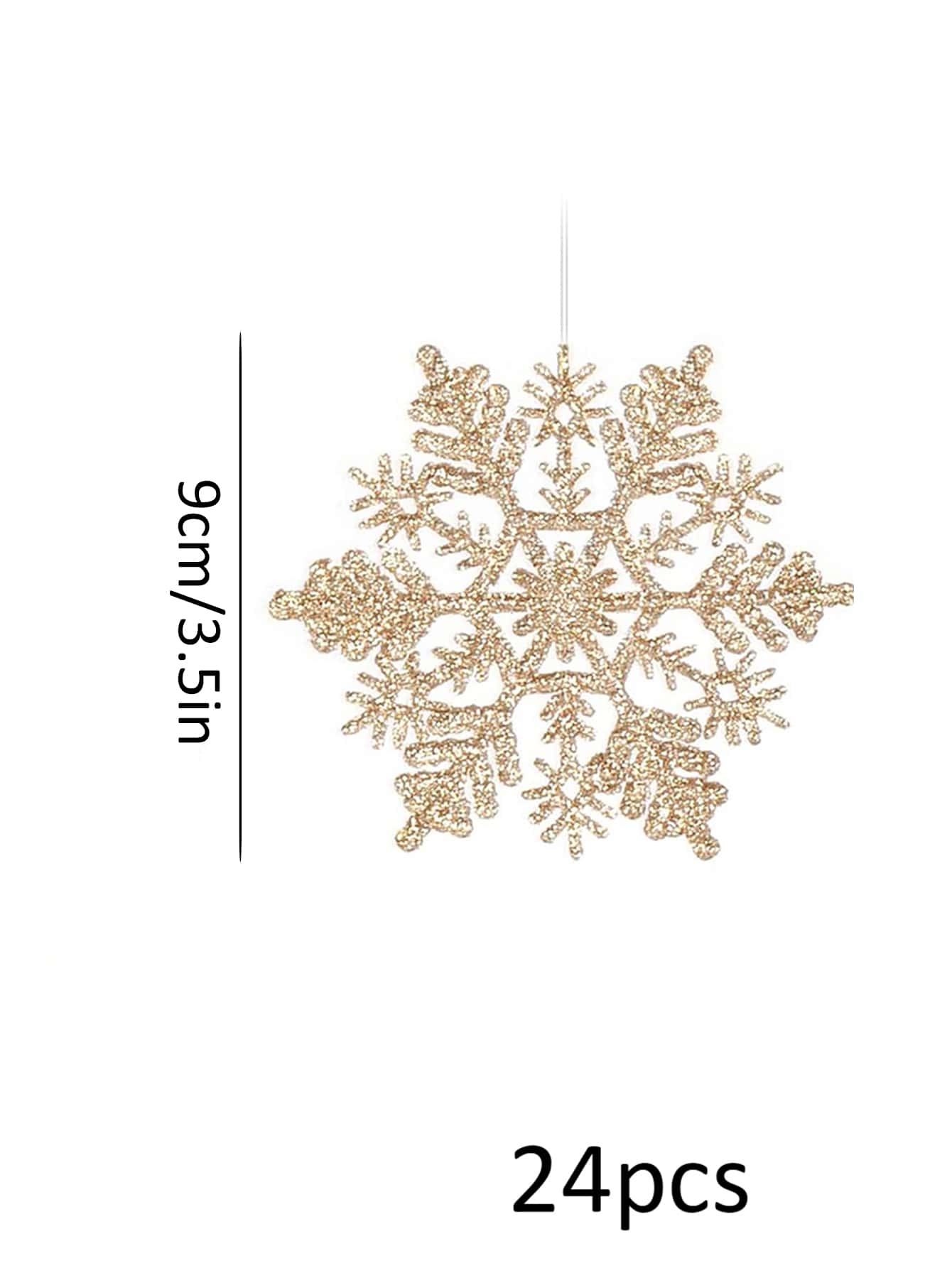 christmas snowflake Size