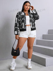 zip up bomber jacket