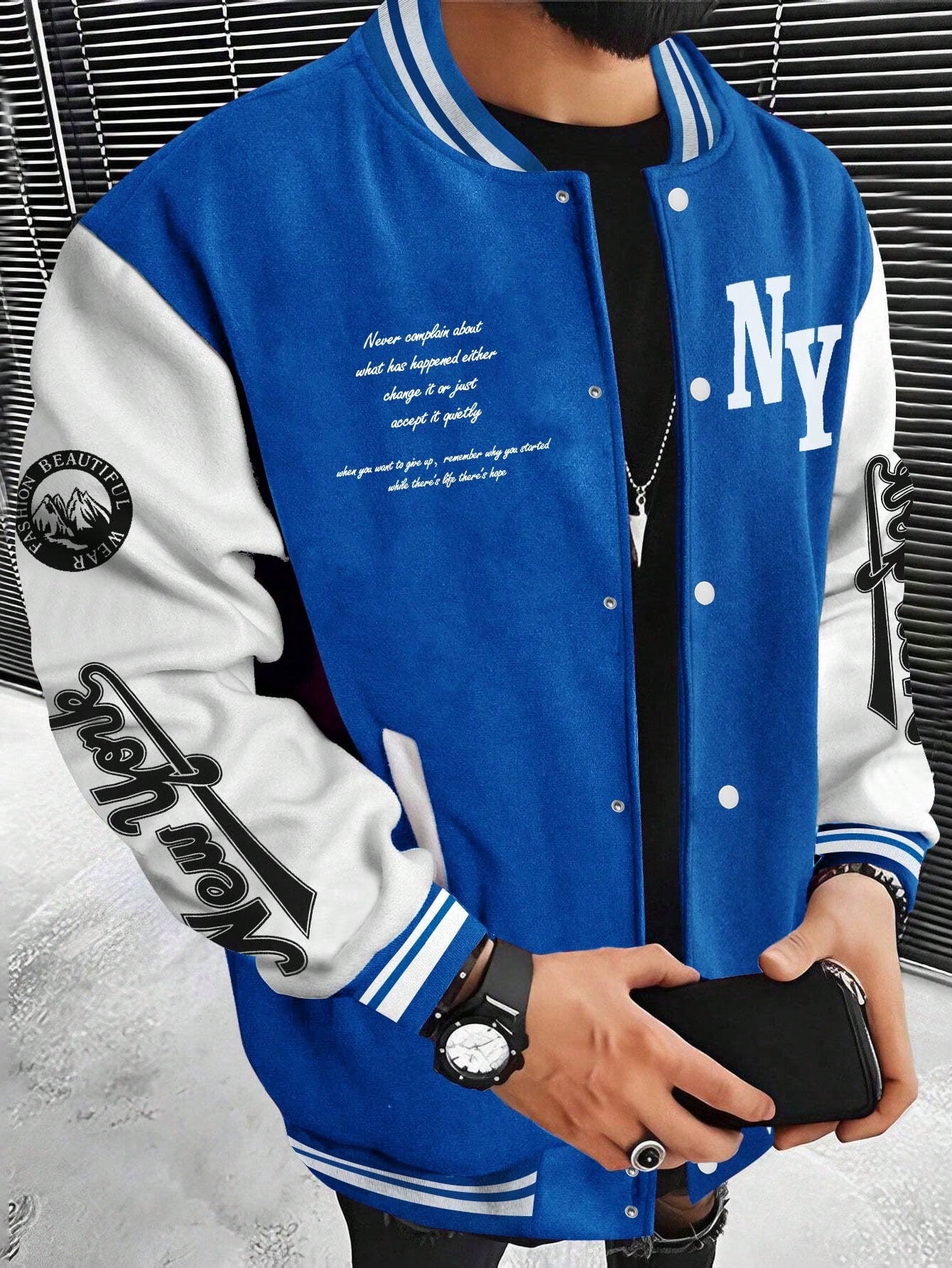 Graphic Varsity Jacket