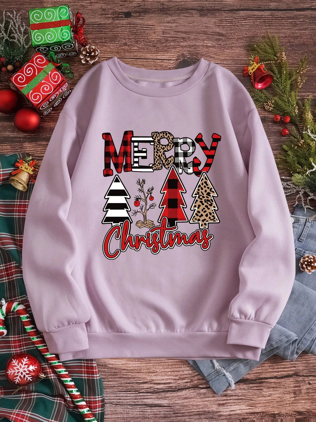 cat sweatshirt christmas​

