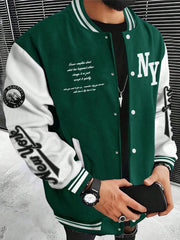 Graphic Varsity Jacket