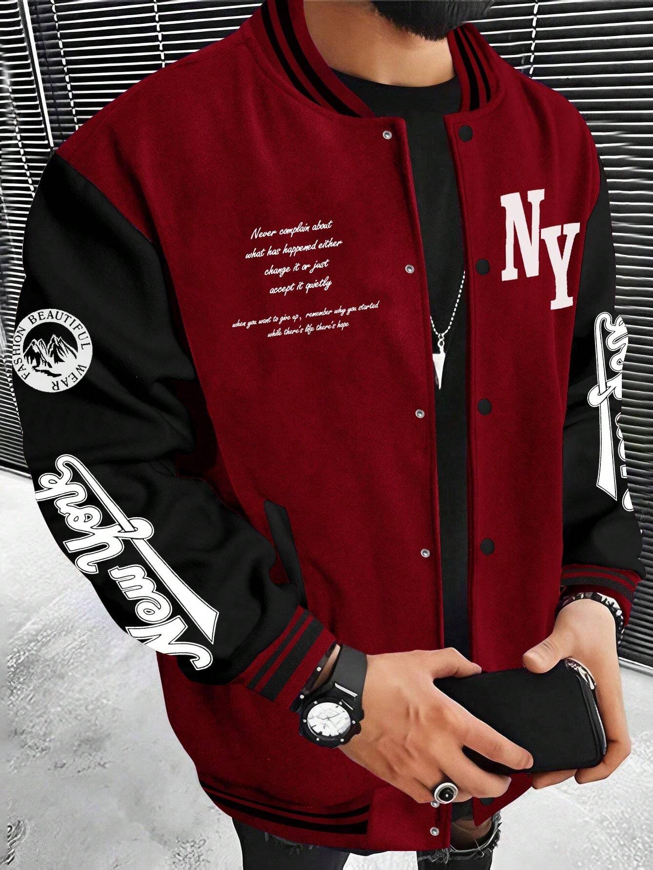 Graphic Varsity Jacket