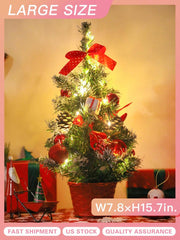 Artificial slim christmas tree