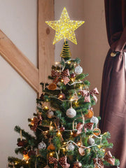 Christmas star tree topper lighted