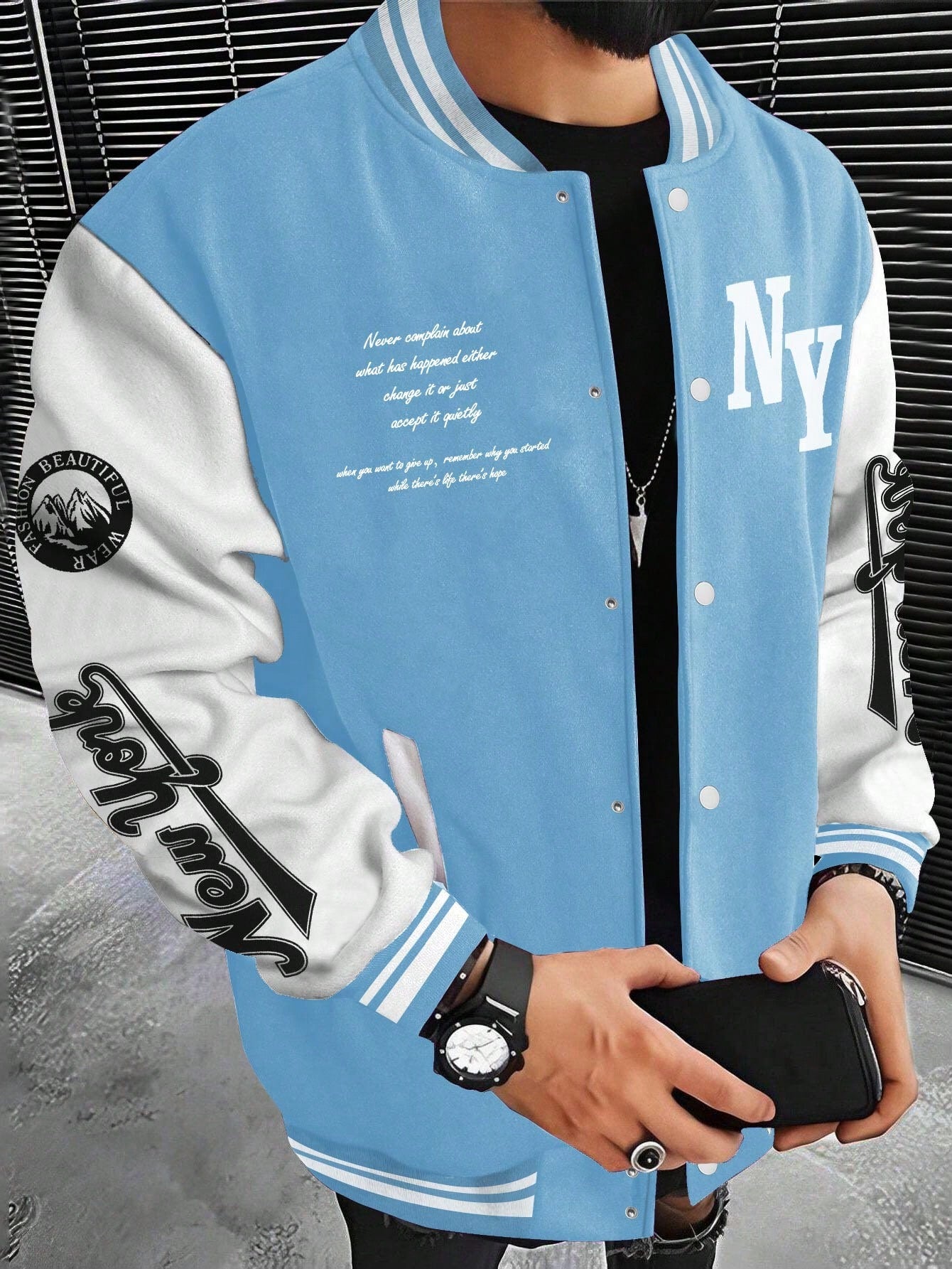 Graphic Varsity Jacket