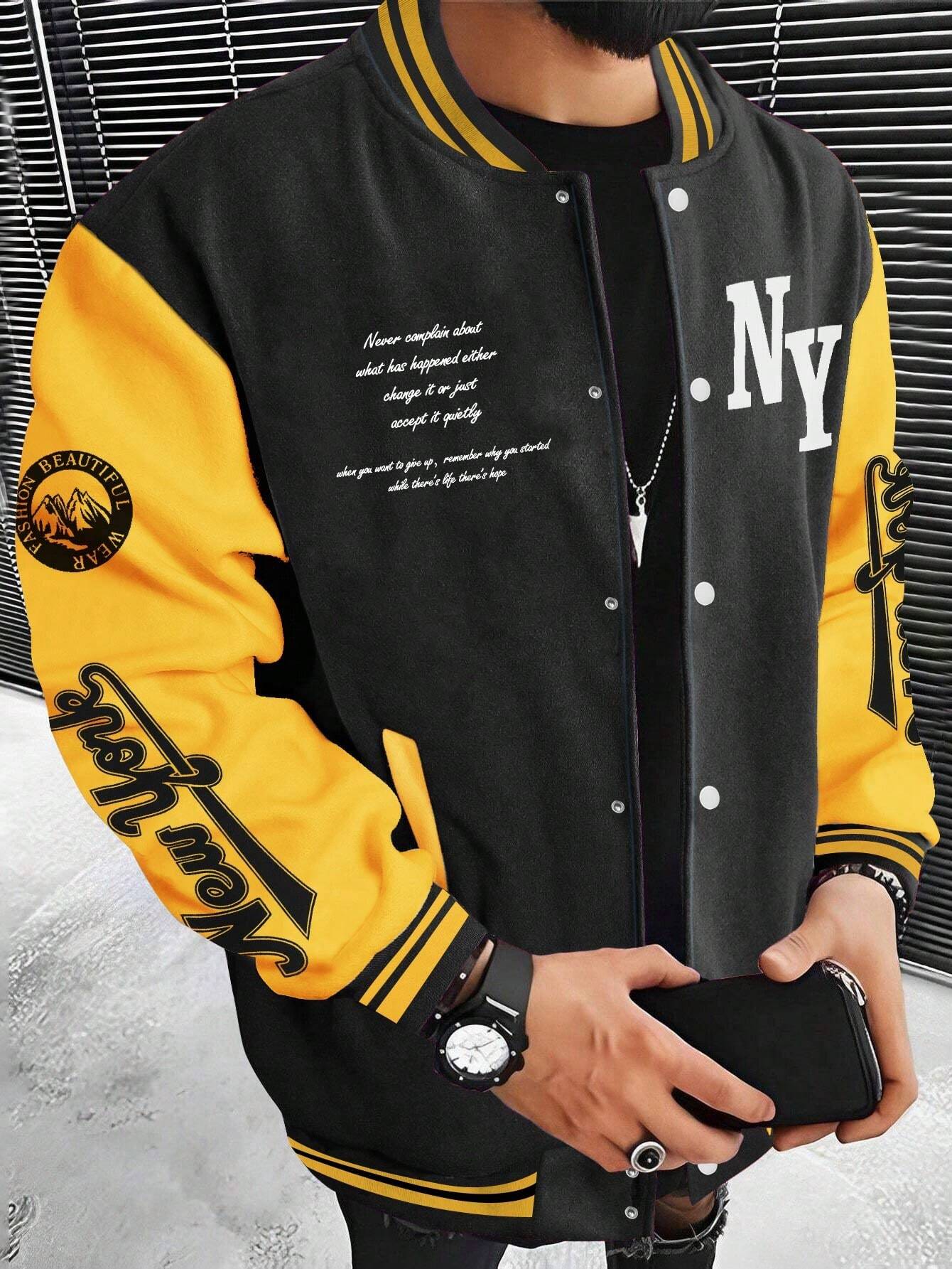 Graphic Varsity Jacket