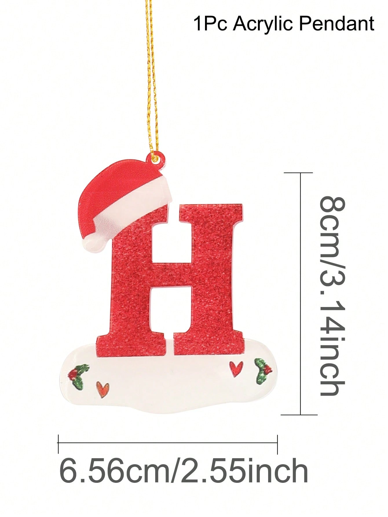 christmas initial ornaments​

