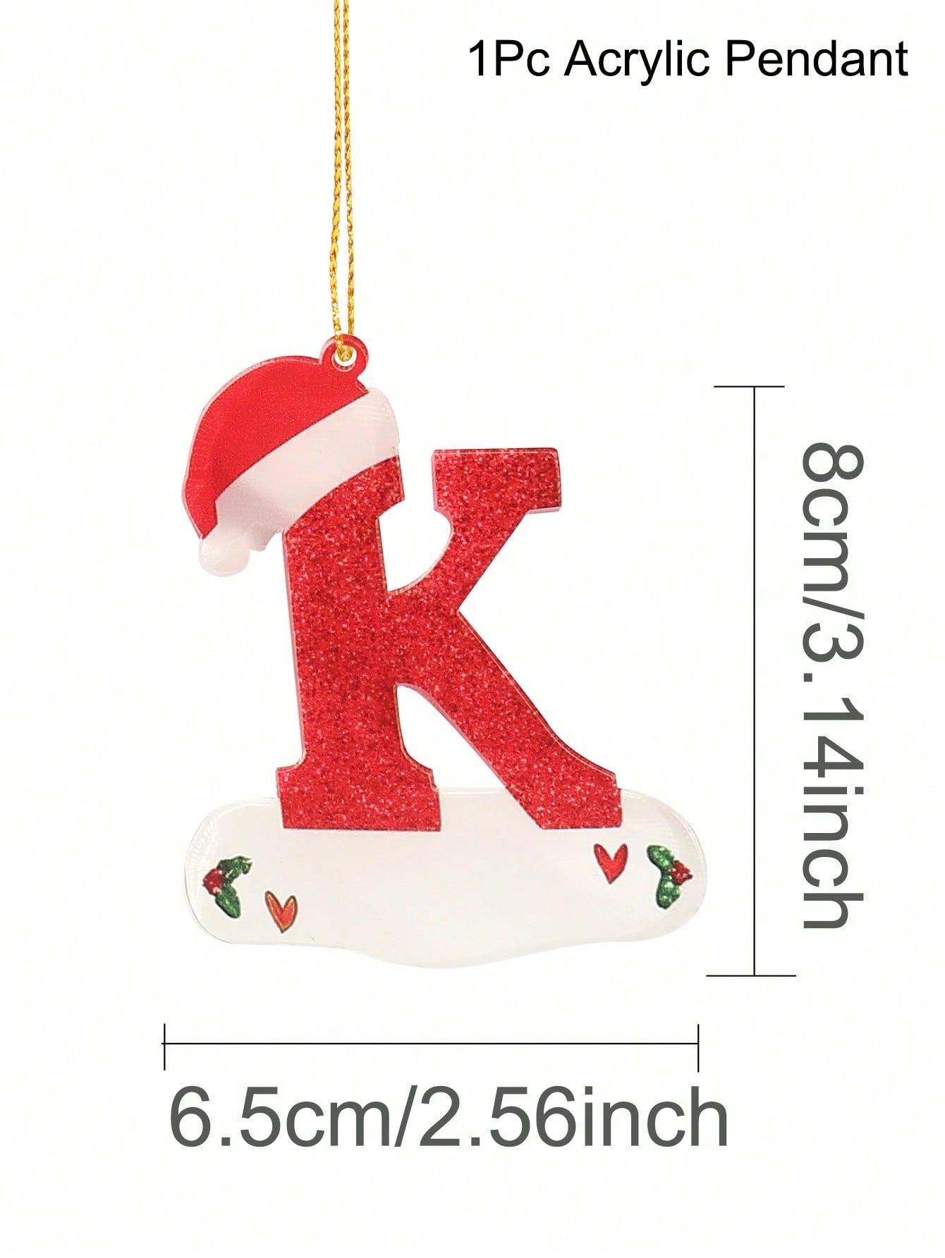 christmas initial ornaments​

