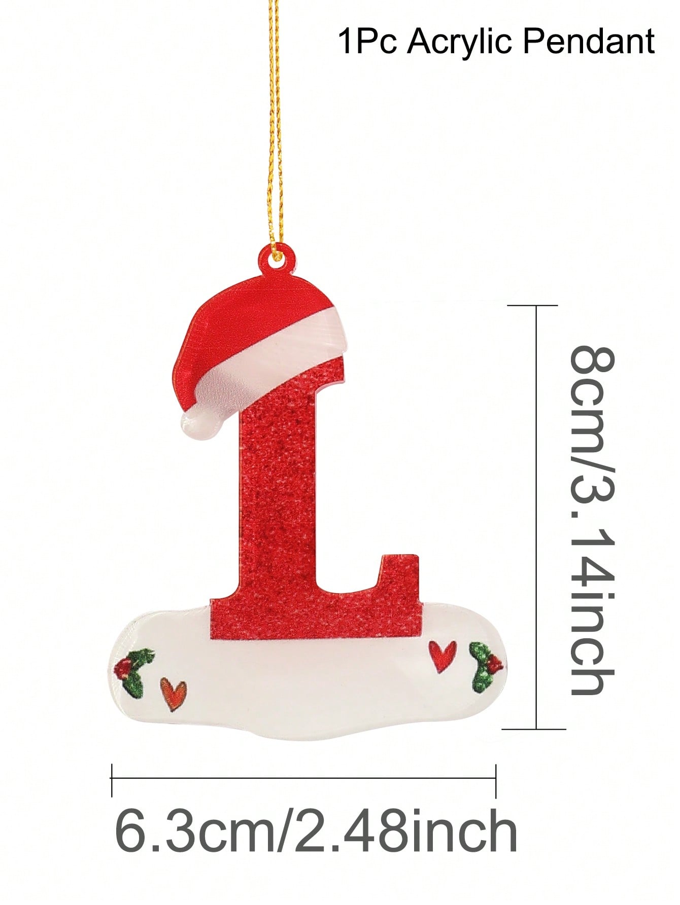 christmas initial ornaments​

