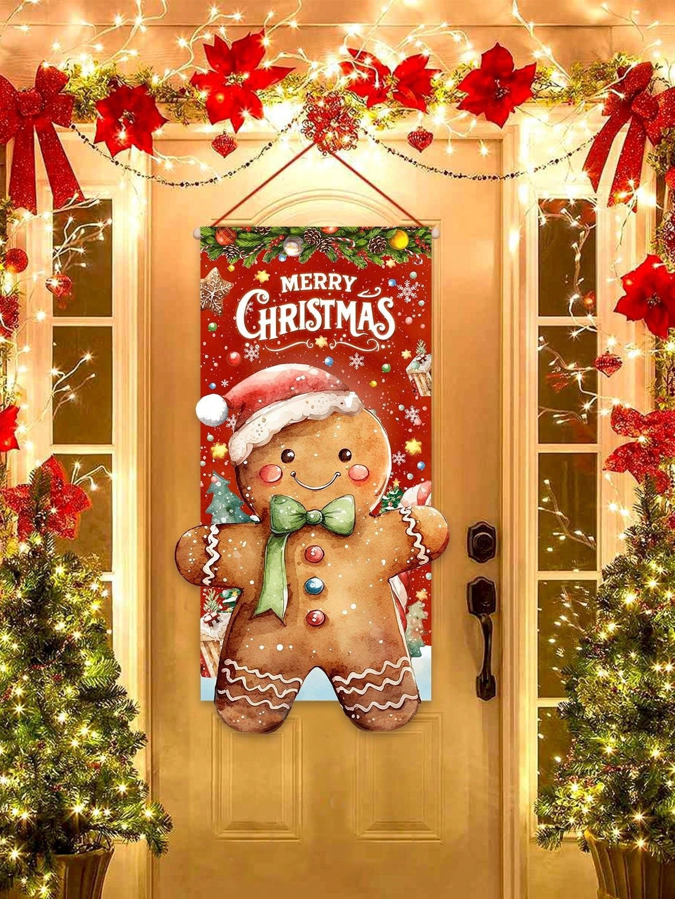 christmas front door covers​

