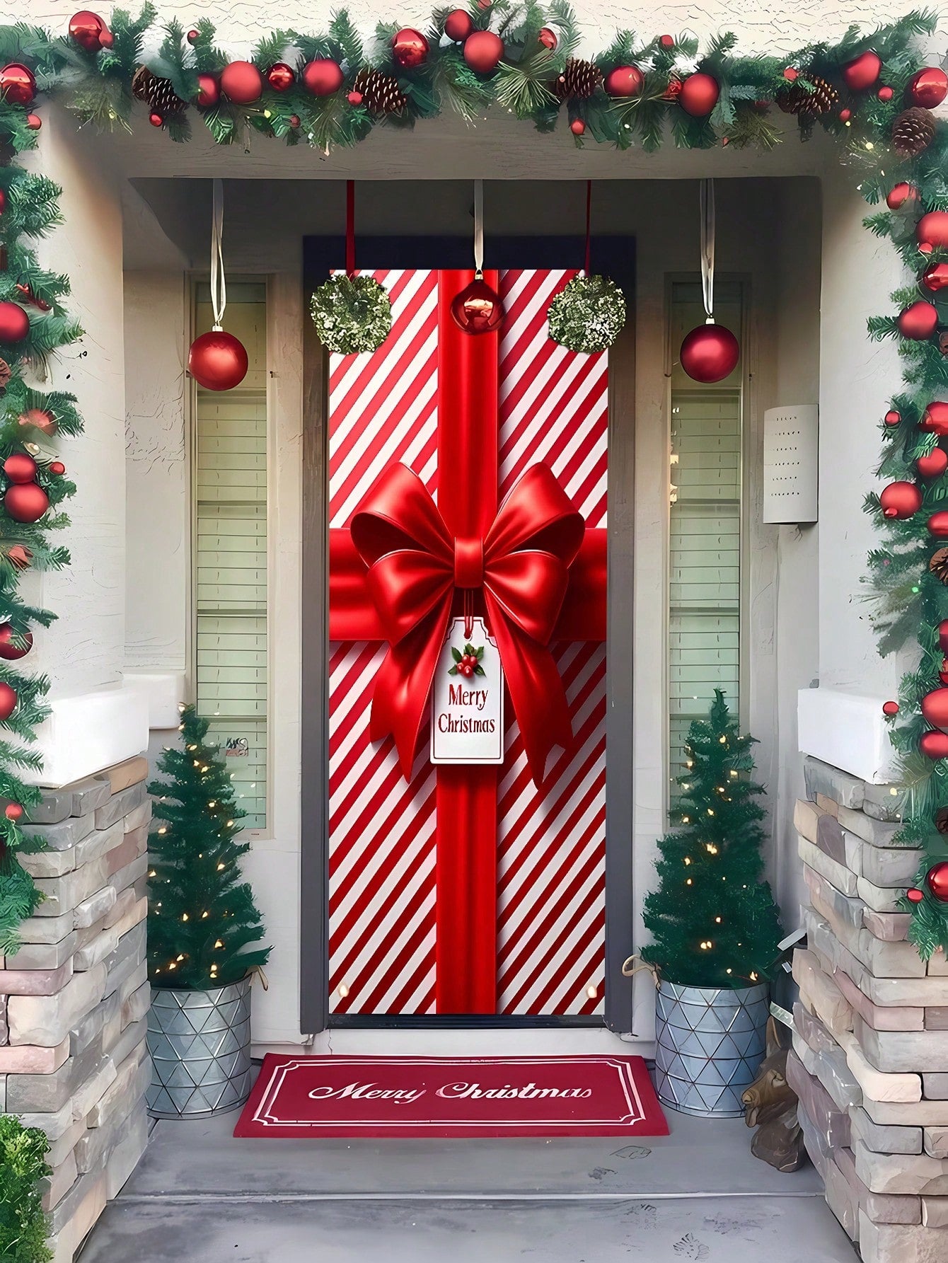 christmas front door decor