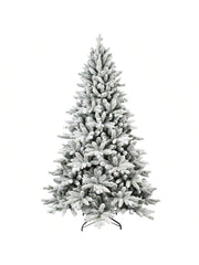 pre lit snow flocked christmas tree​

