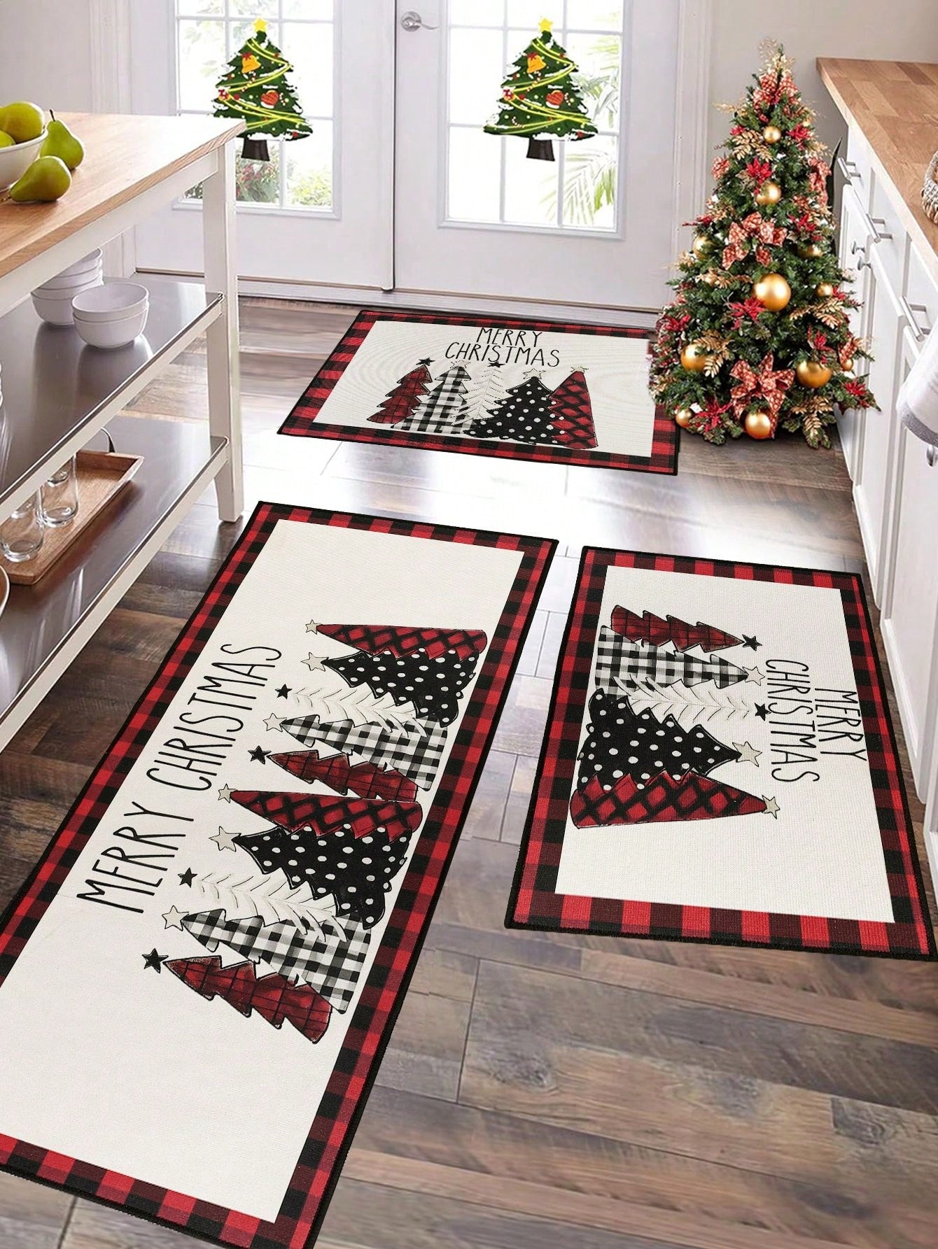 christmas kitchen mat