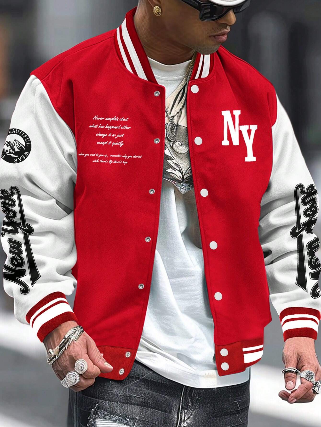 Graphic Varsity Jacket