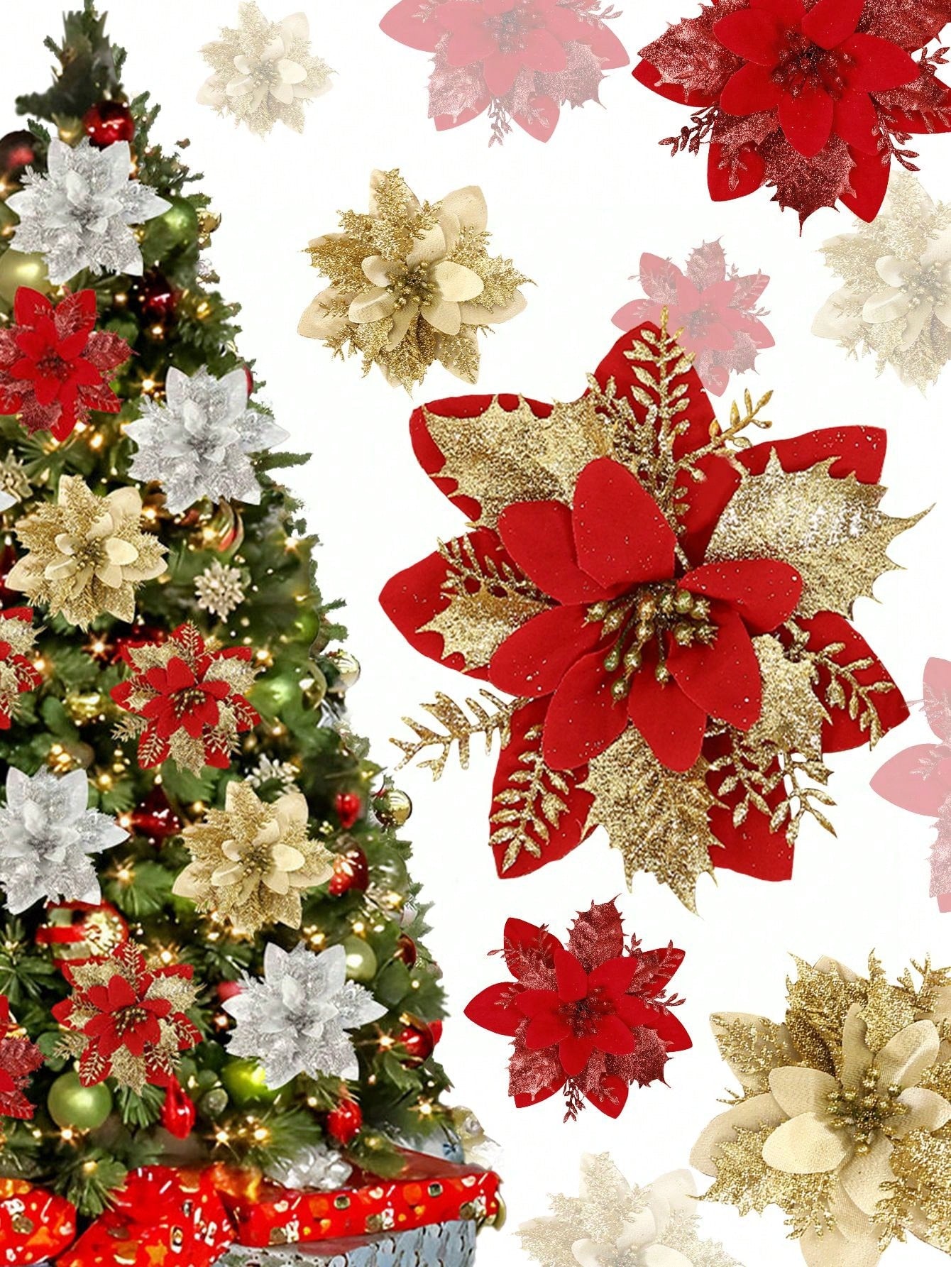 Christmas artificial flowers