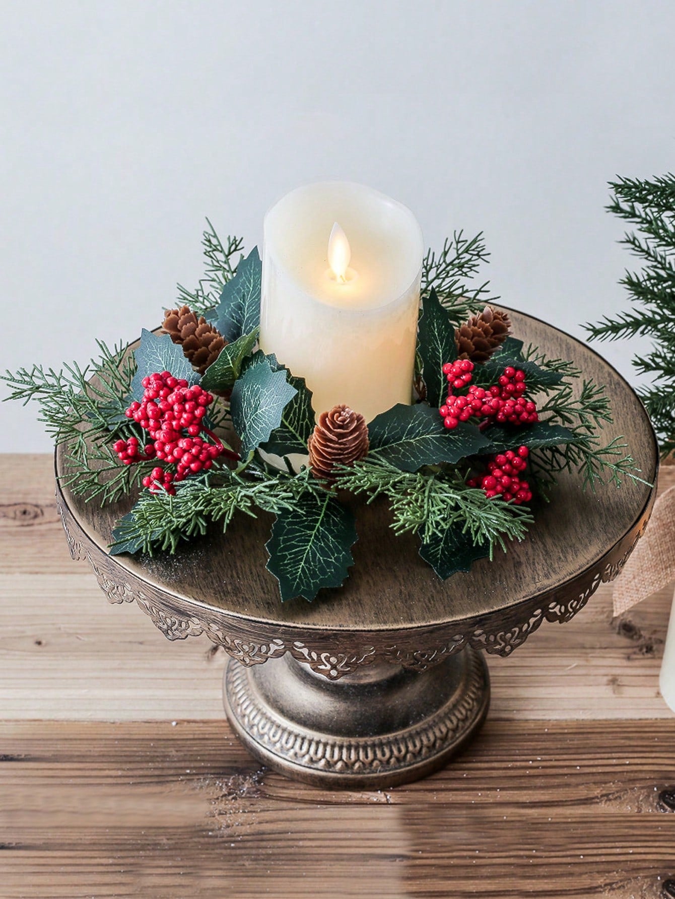 christmas candle ring