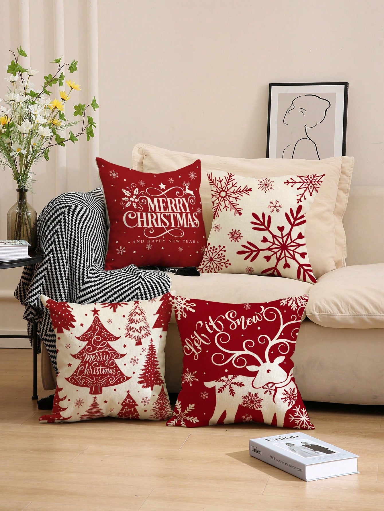 christmas cover pillows