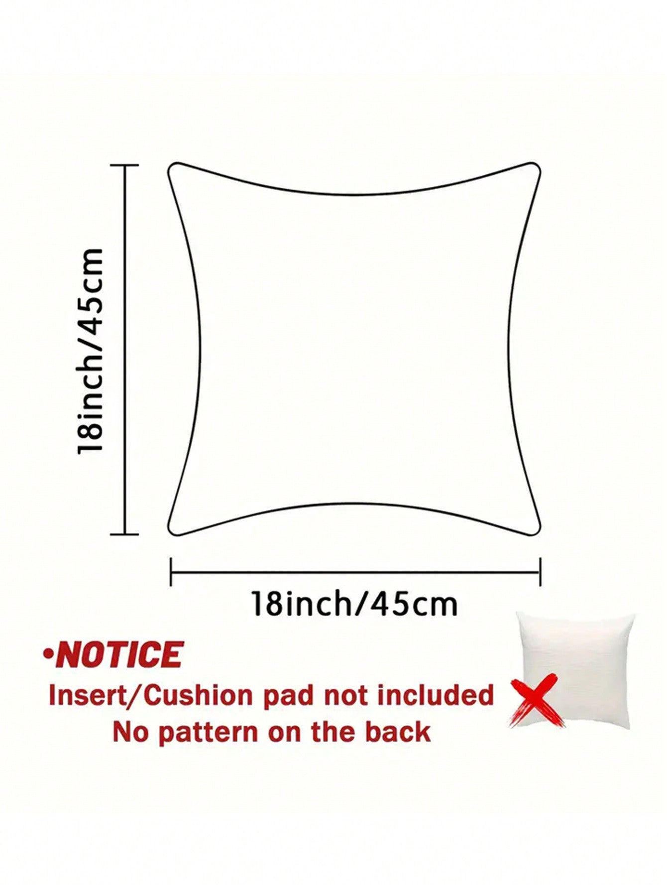 christmas pillow covers Size