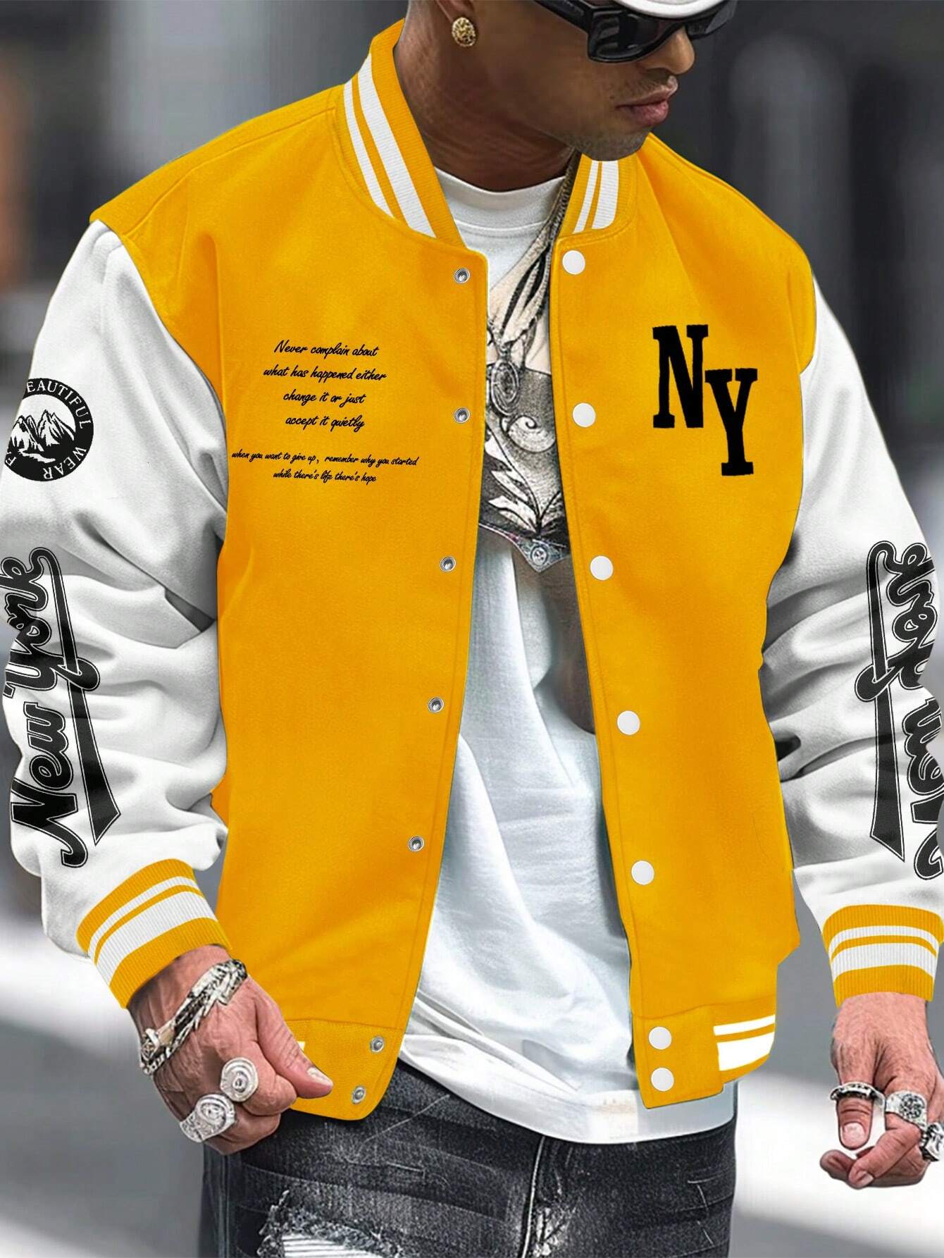 Graphic Varsity Jacket