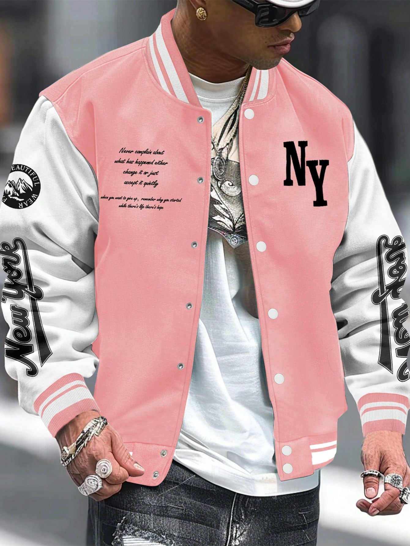 Graphic Varsity Jacket