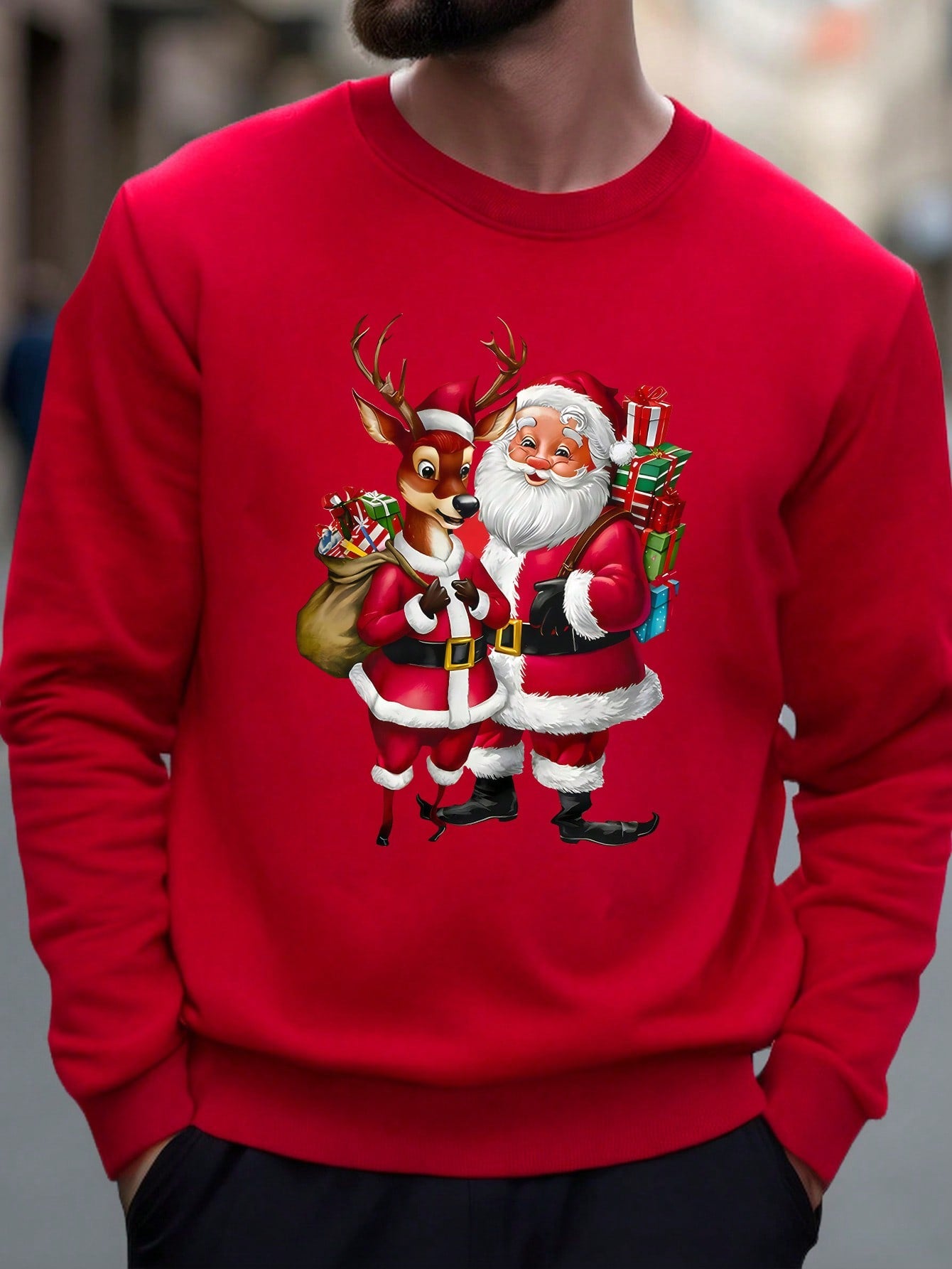 Christmas sweatshirts red