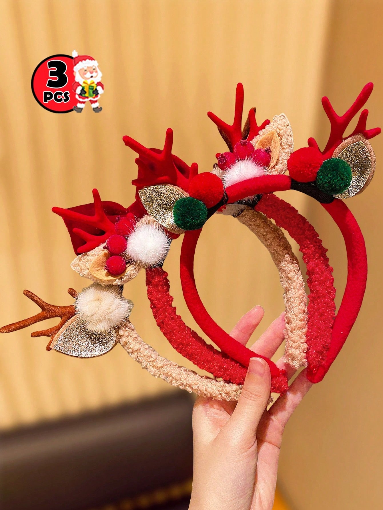 Reindeer antlers headband