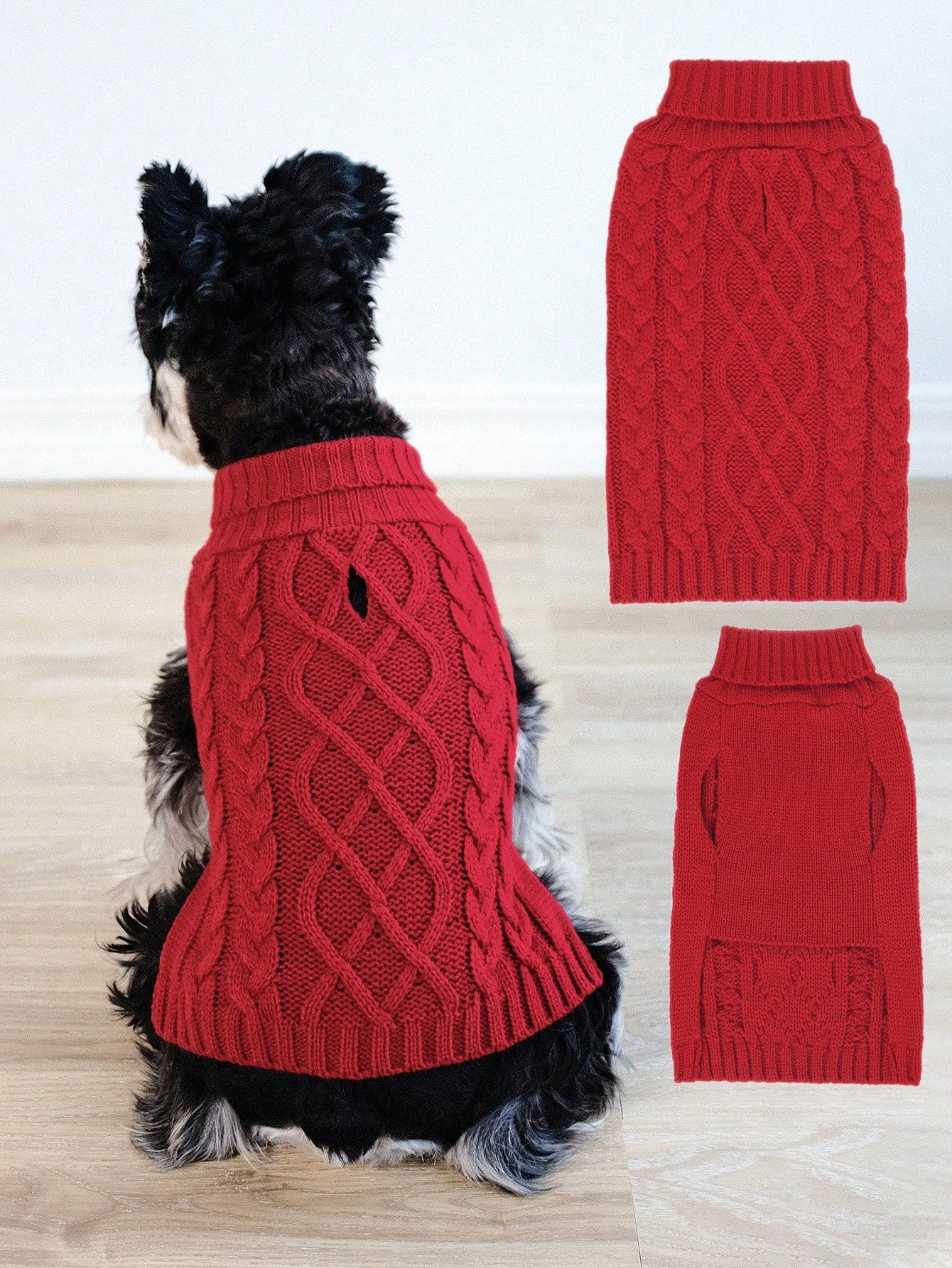 Open knit sweater Red 