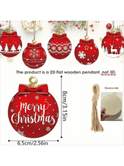  Christmas tree ornament set 2D