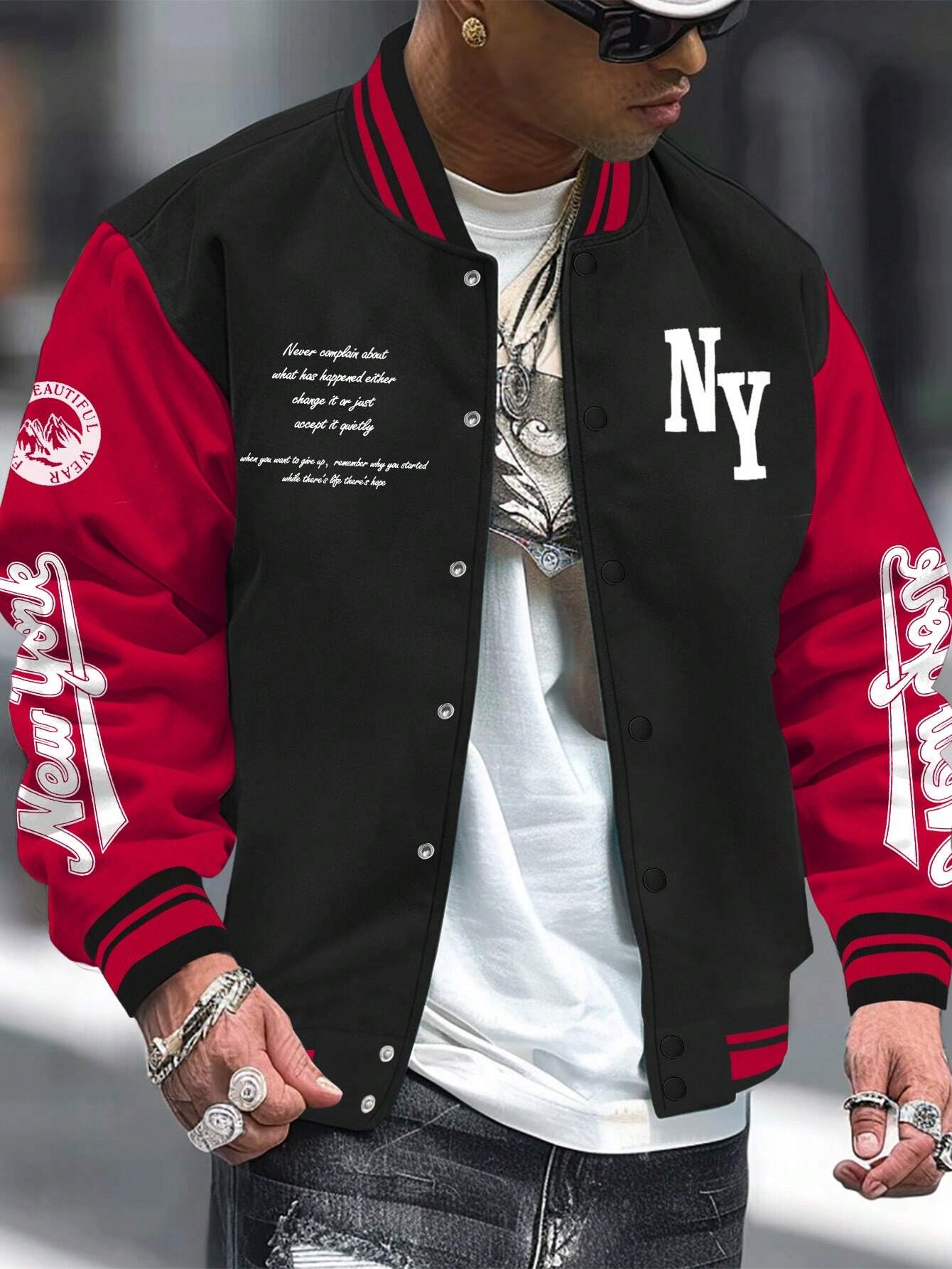 Graphic Varsity Jacket