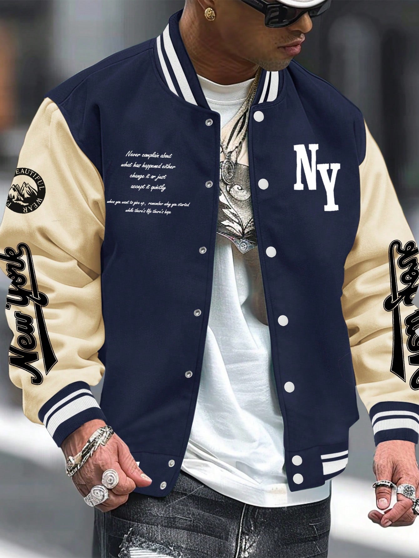 Graphic Varsity Jacket