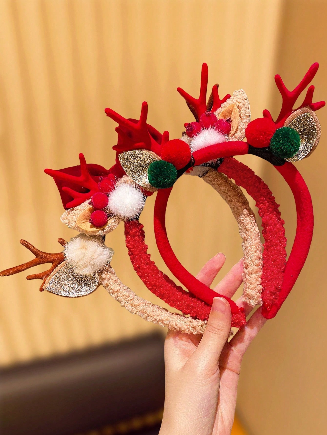 Reindeer antlers headband