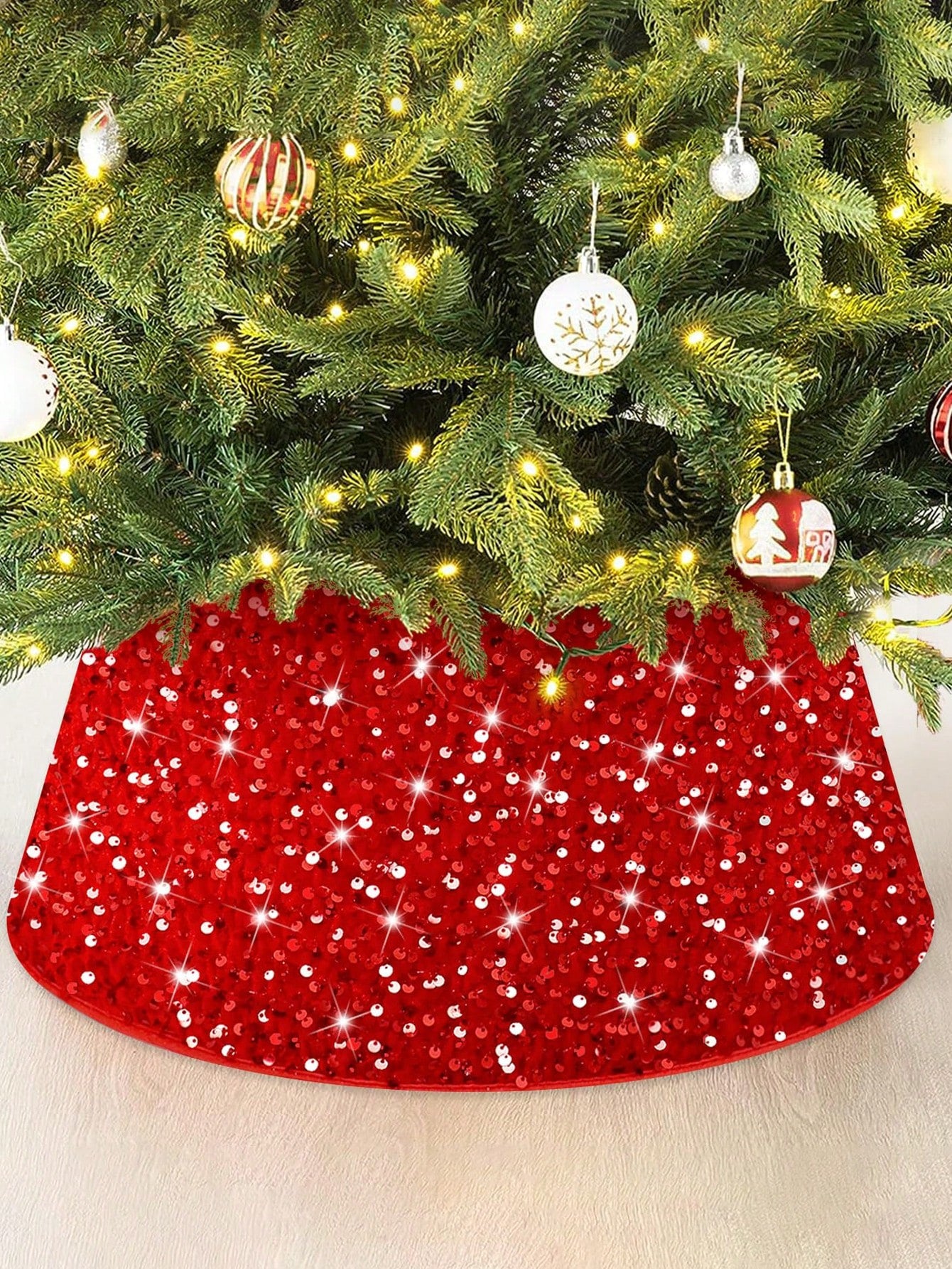 Christmas tree light ring