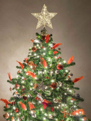 Christmas star tree topper lighted