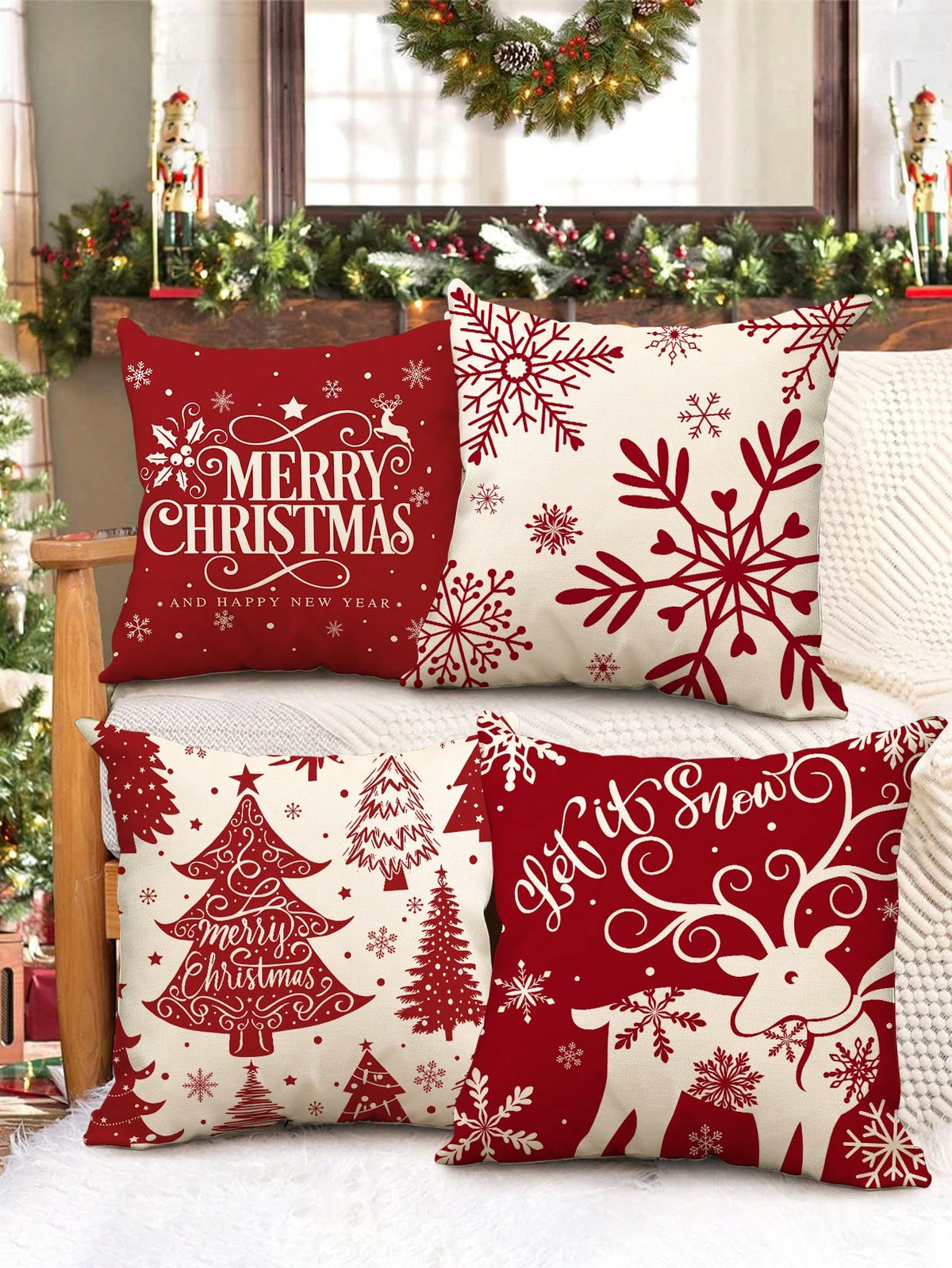 Christmas pillow cover