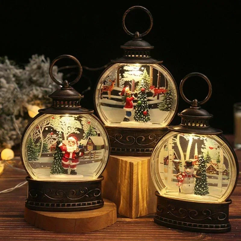 Christmas snow globe lantern​