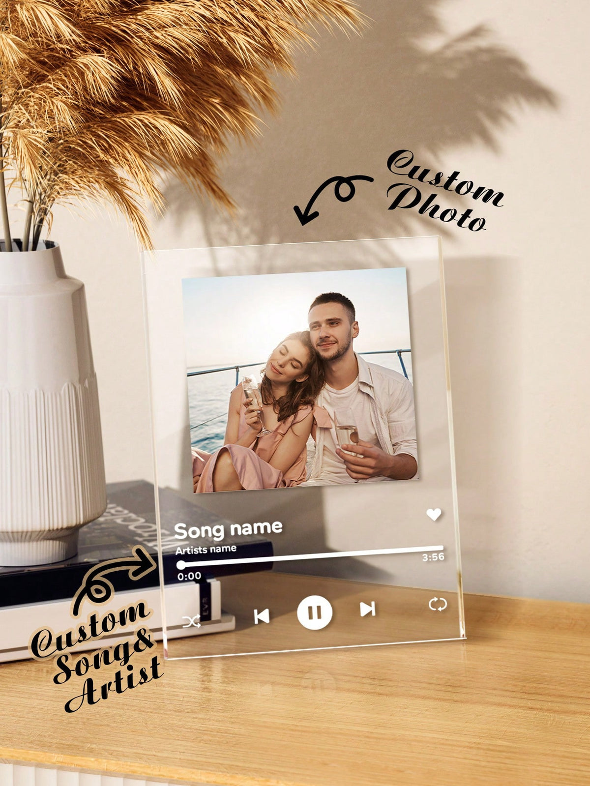 Personalized picture frame with song​