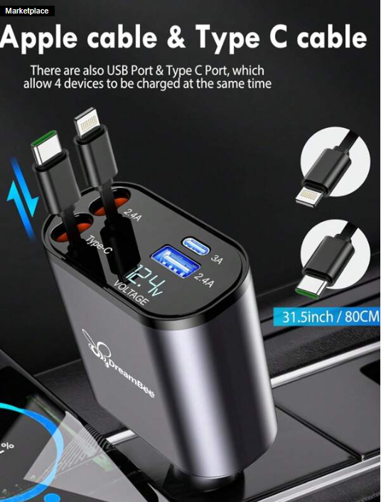 4 in 1 car charger