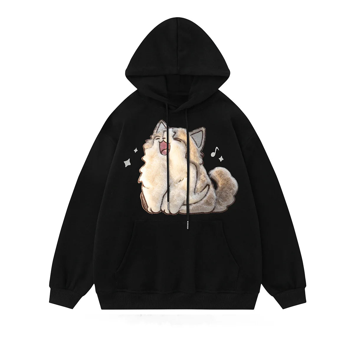 Cat Print Hoodies