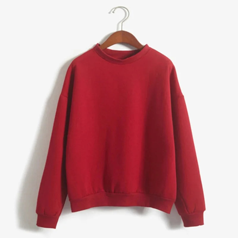 Red Basic Sweatshirts 