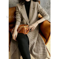  Long Cashmere Cardigan 