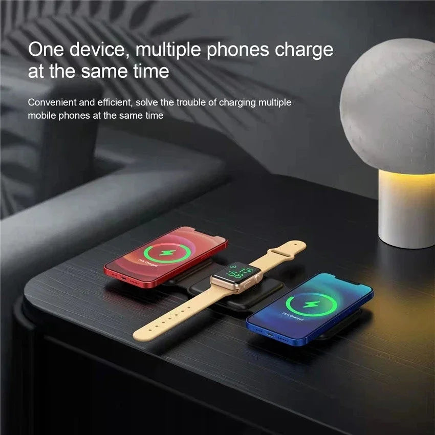 3 in 1 foldable wireless charger