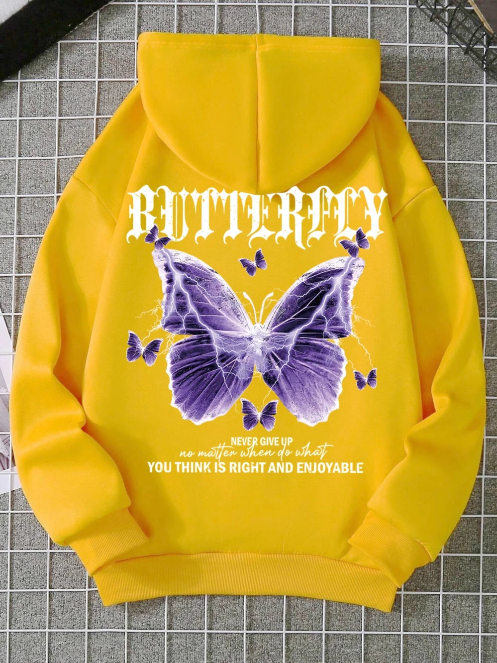 Yellow Butterfly Hoodie