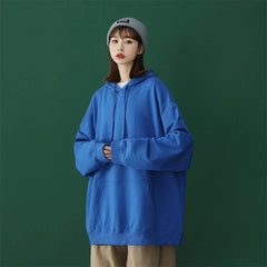 blue Hooded Sweatshirt