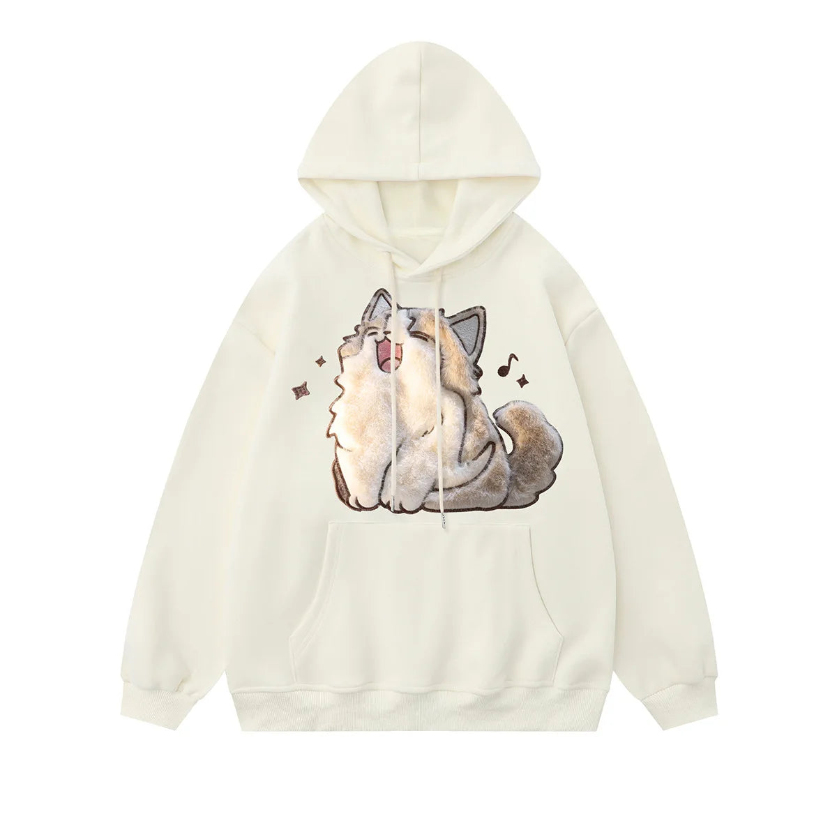 Best Cat Print Hoodie