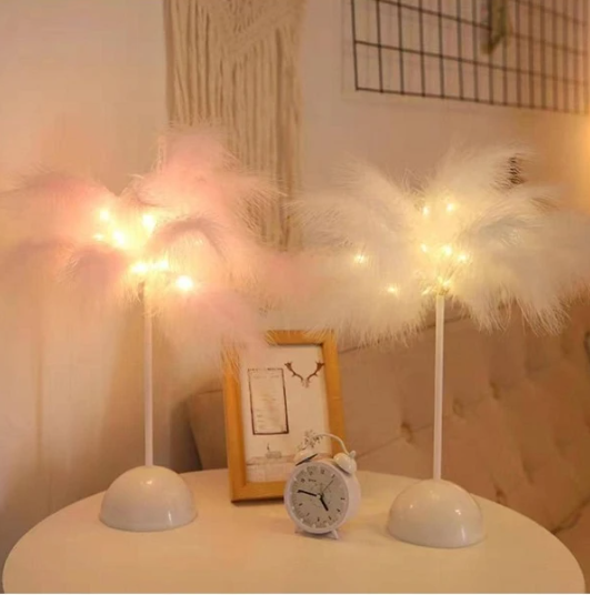 Creative Feather Decor Decoration Light For Home