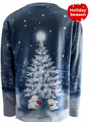 Christmas Print Drop Shoulder Sweatshirt