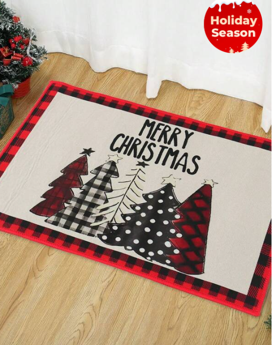 Christmas Pine Doormat, Merry Christmas Decorations