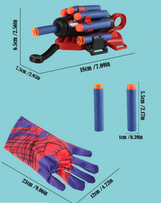 Random Spider Cosplay Launcher Glove Set: Fun Toy- Wrist Launcher Included!