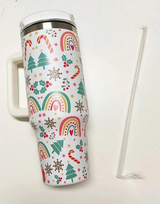 40oz Insulated Tumbler with Straw