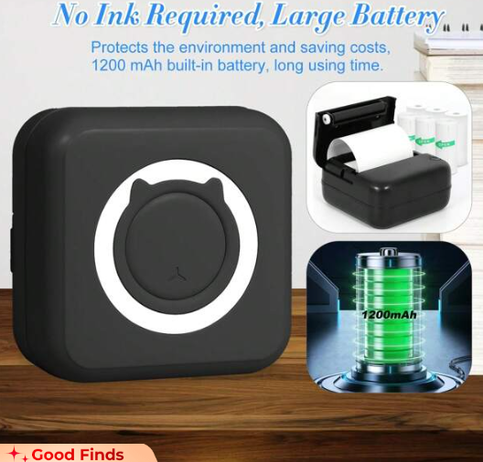 Mini pocket printer portable thermal printer for Android or IOS APP